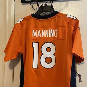 Peyton Manning Denver Broncos Nike Home Orange Game Jersey Youth (XL)